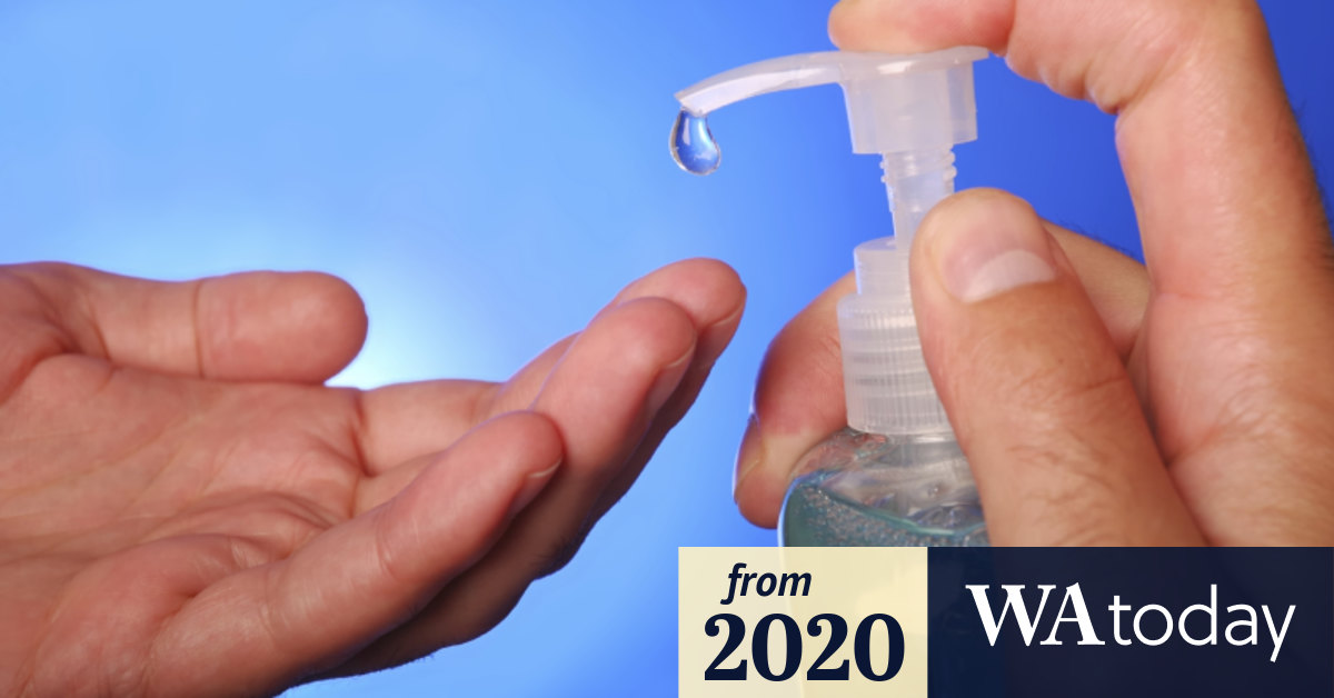 Baby licked hand sanitizer hot sale
